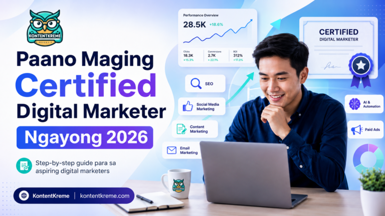 Paano maging certified Digital Marketer ngayong 2026?
